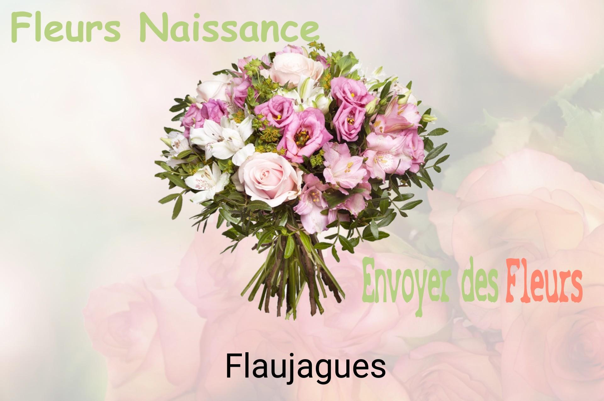 Bouquet de fleurs de naissance livré à Flaujagues